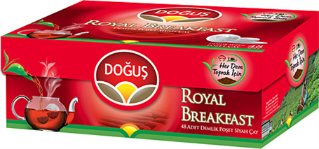 Doğuş Royal Breakfast Demlik Poşet Çay 48 Adet